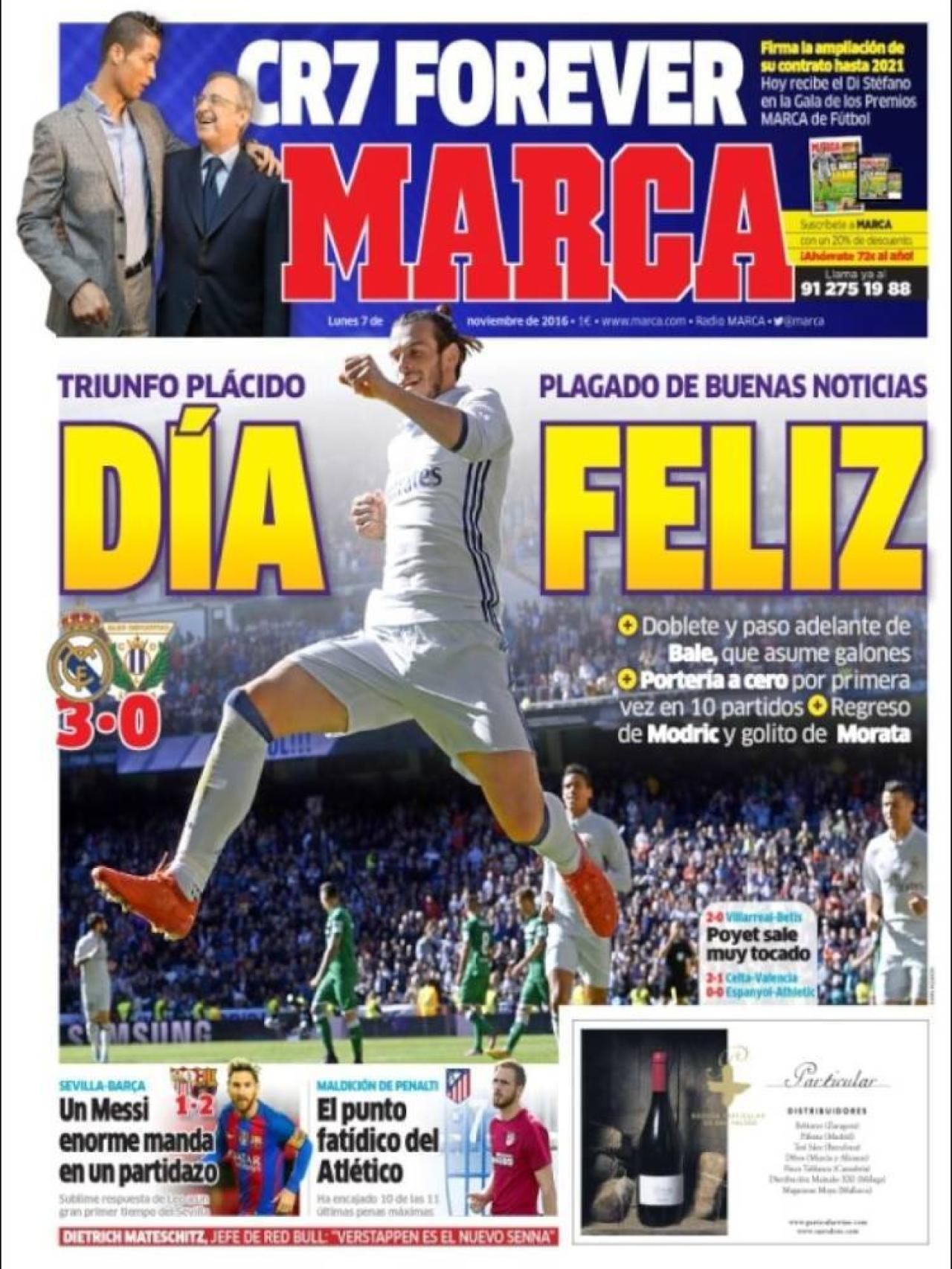 Las Portadas De Los Diarios Deportivos Del Lunes 7 De Noviembre