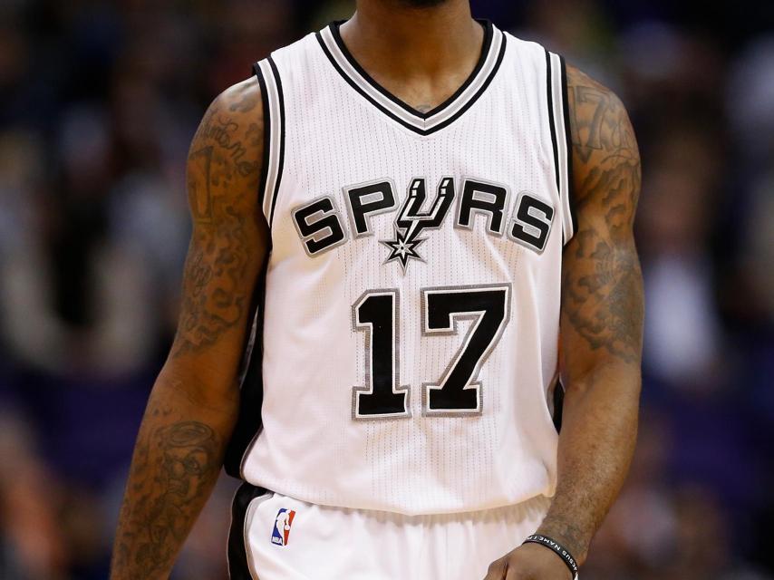 Jonathon Simmons en un partido con los San Antonio Spurs.