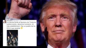 El saludo de Trump a sus seguidores y el tuit de Iglesias.