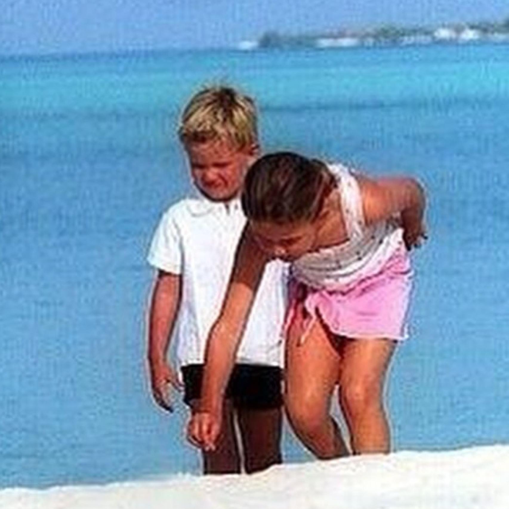 Los hijos del Káiser, Gina Maria y Mick, de pequeños