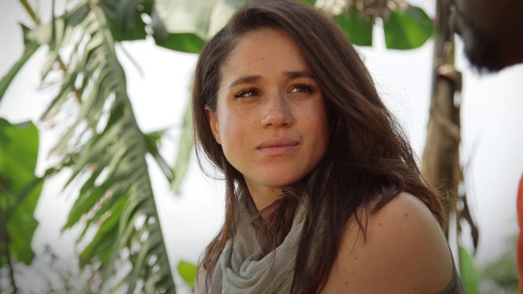 La actriz Meghan Markle, durante un viaje a Ruanda.