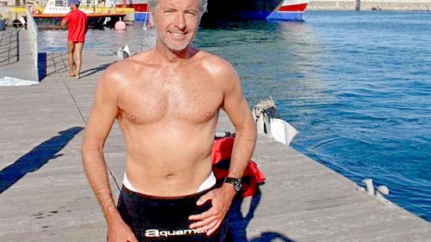 Jaime Bergel, durante una de sus aventuras en el mar.