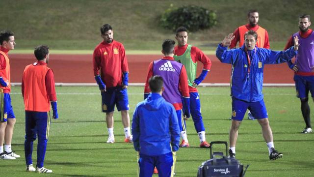 Entrenamiento de la selección española en Las Rozas, 8 de noviembre.