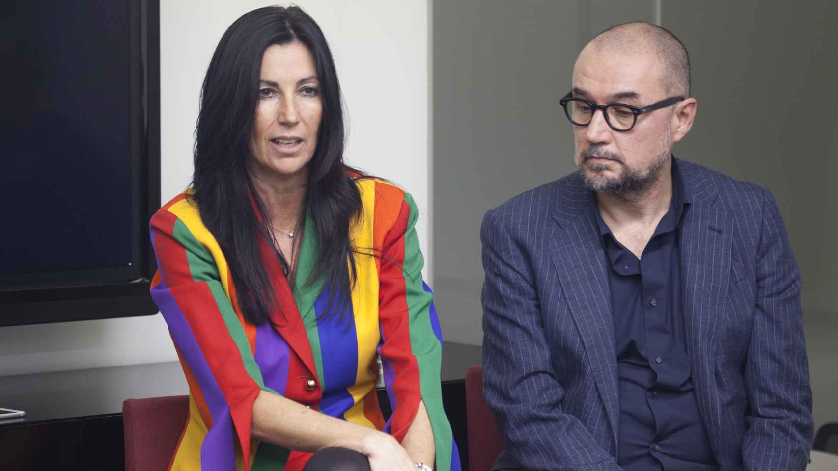 La consejera delegada de EL ESPAÑOL, Eva Fernández, y el consejero Andrés Rodríguez.