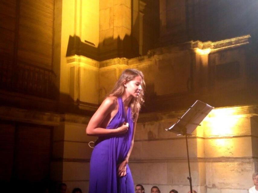 Irene Escolar en la primera representación de Leyendo Lorca.