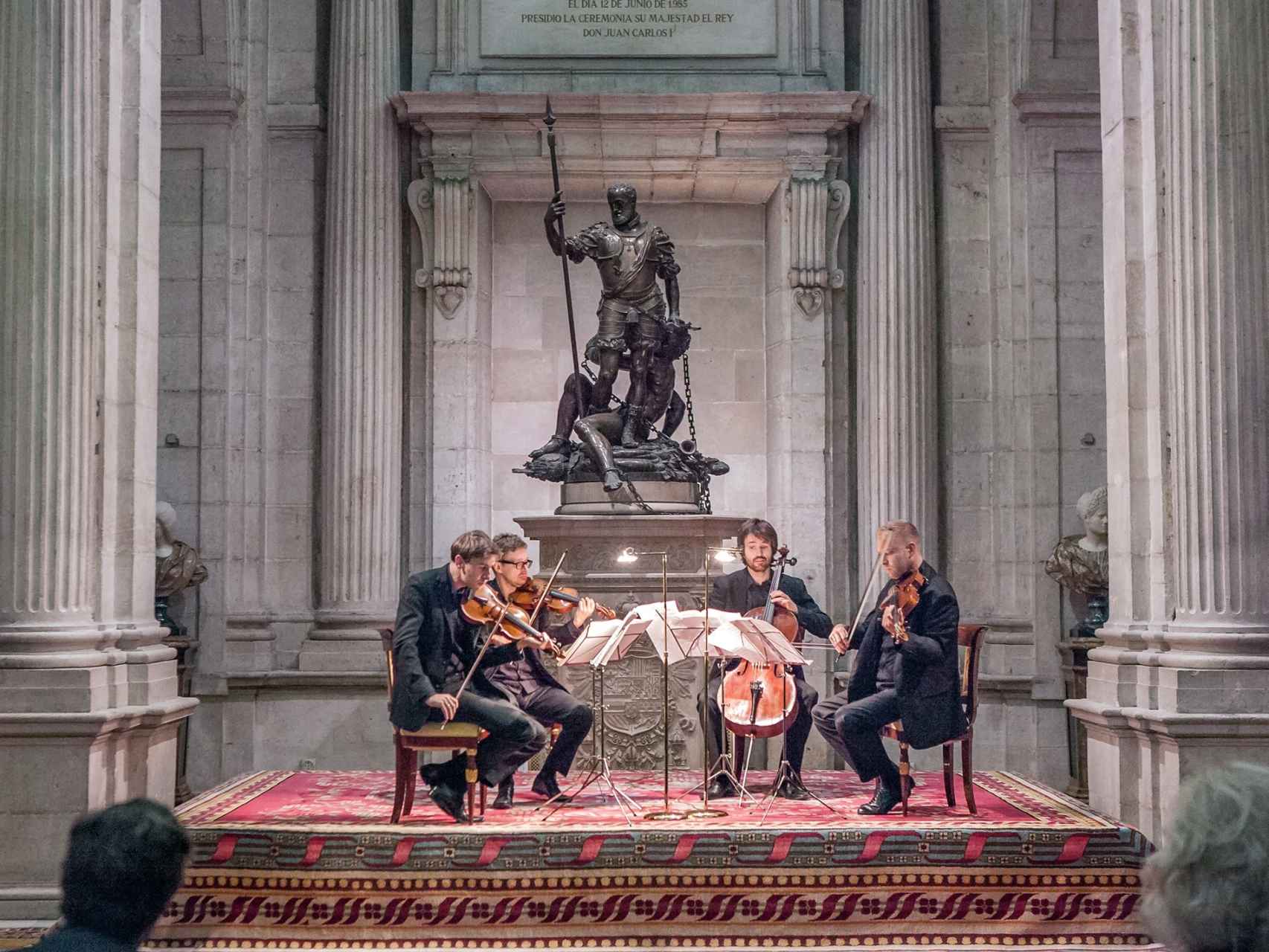 El cuarteto Lutoslawski interpretando a Mozart, el pasado jueves 10.
