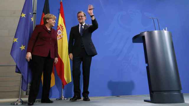 Angela Merkel y Mariano Rajoy en Berlín.