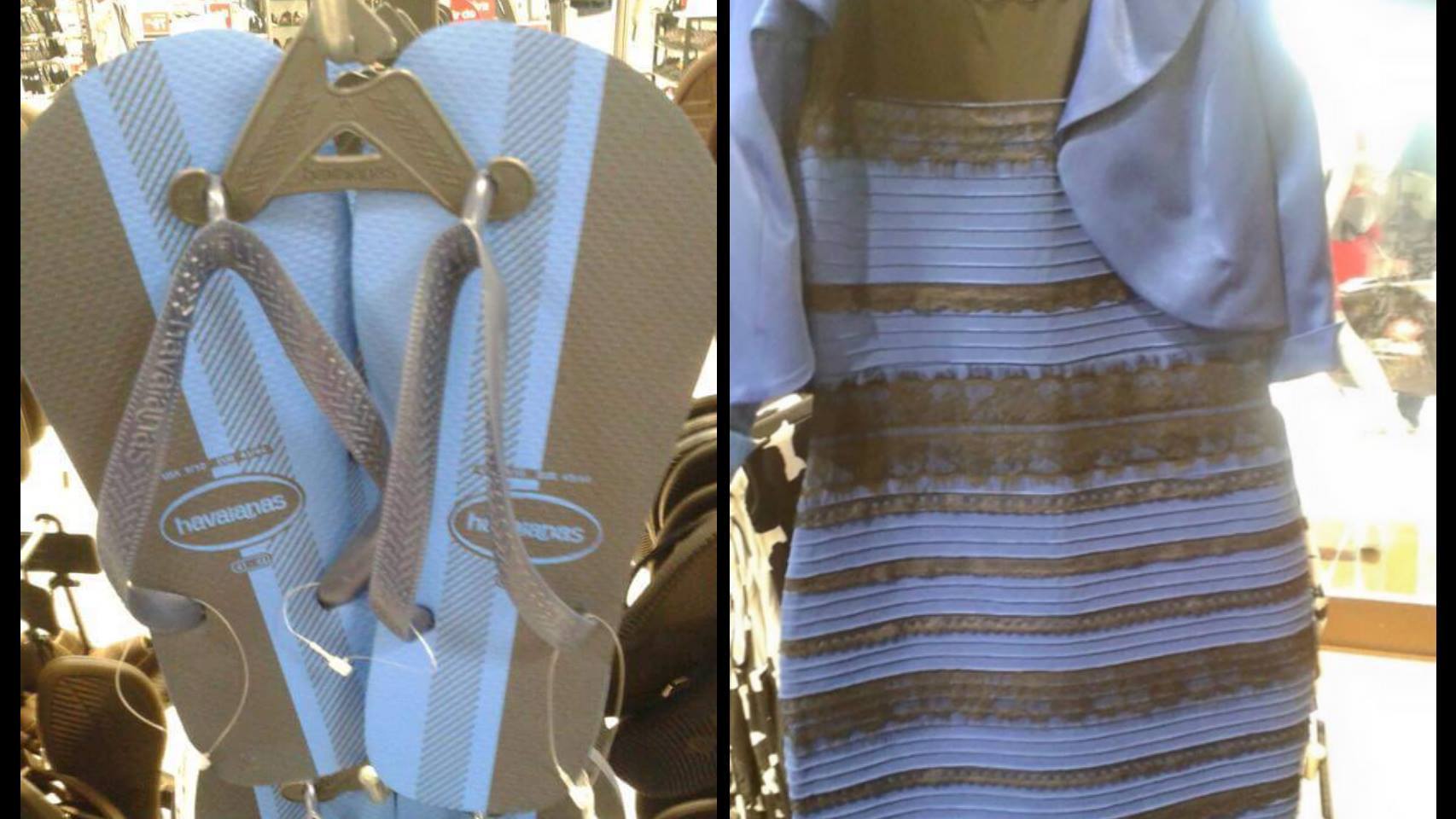 La ilusión óptica del vestido ha vuelto: ¿de qué color son realmente estas  chanclas?
