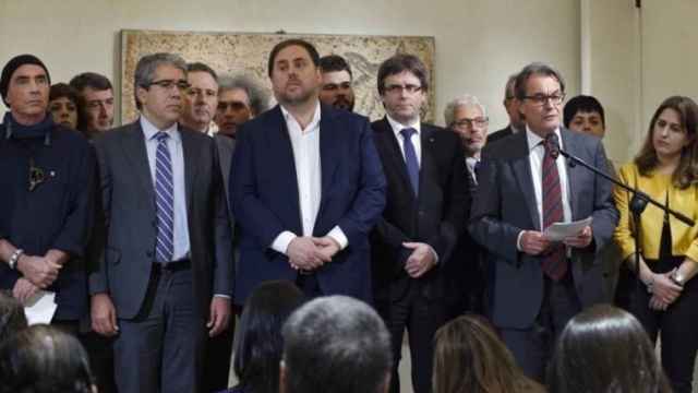 Homs, Puigdemont y Mas, entre los asistentes al acto