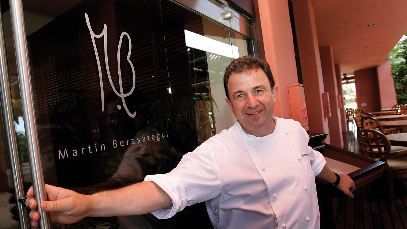 Berasategui en uno de sus restaurantes