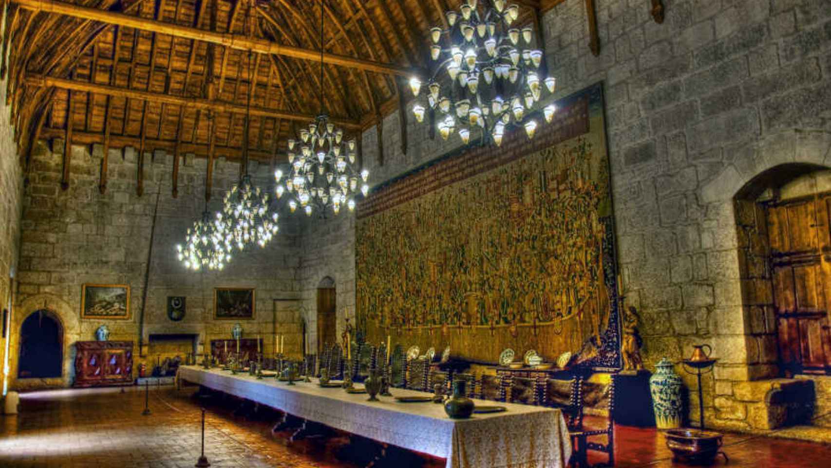 El fabuloso salón de banquetes del palacio