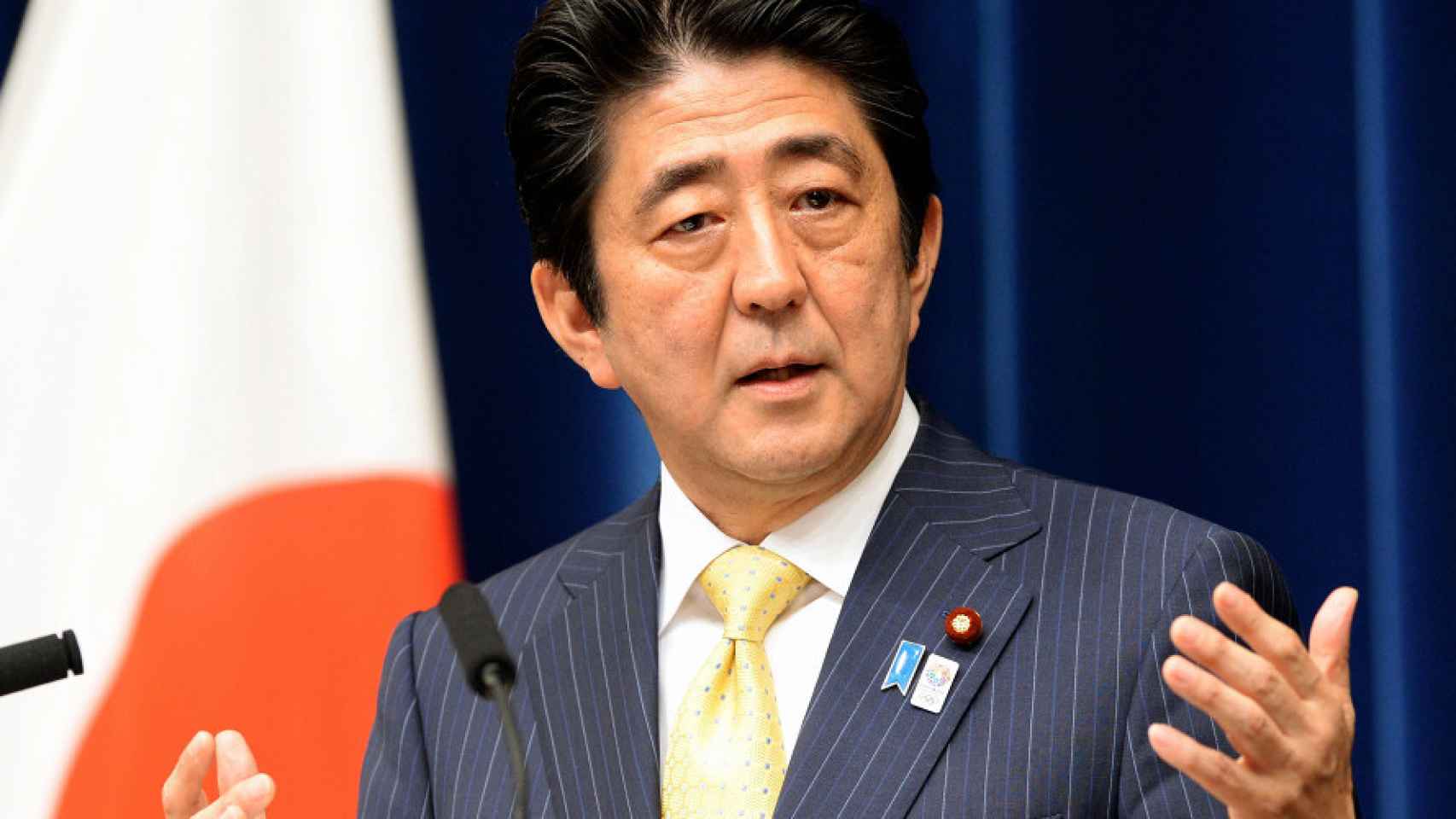El primer ministro de Japón,  Shinzo Abe.