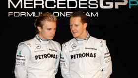 Rosberg con Schumacher.