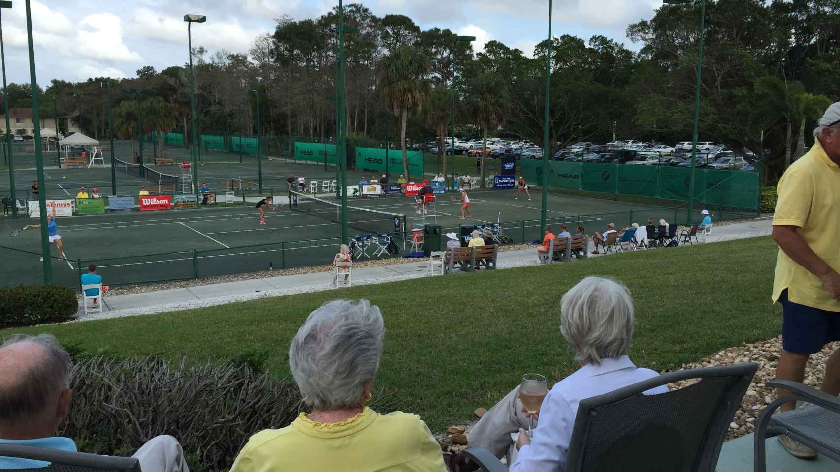 Tennis match at the Sánchez-Casal Academy in Naples, Florida.