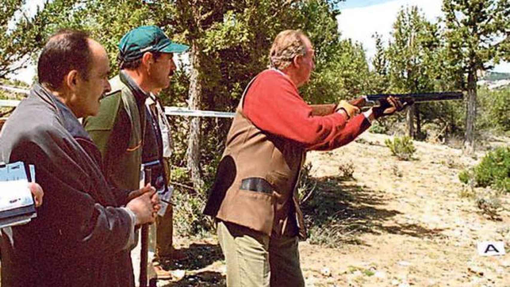 El rey Juan Carlos, durante una de sus jornadas de caza.