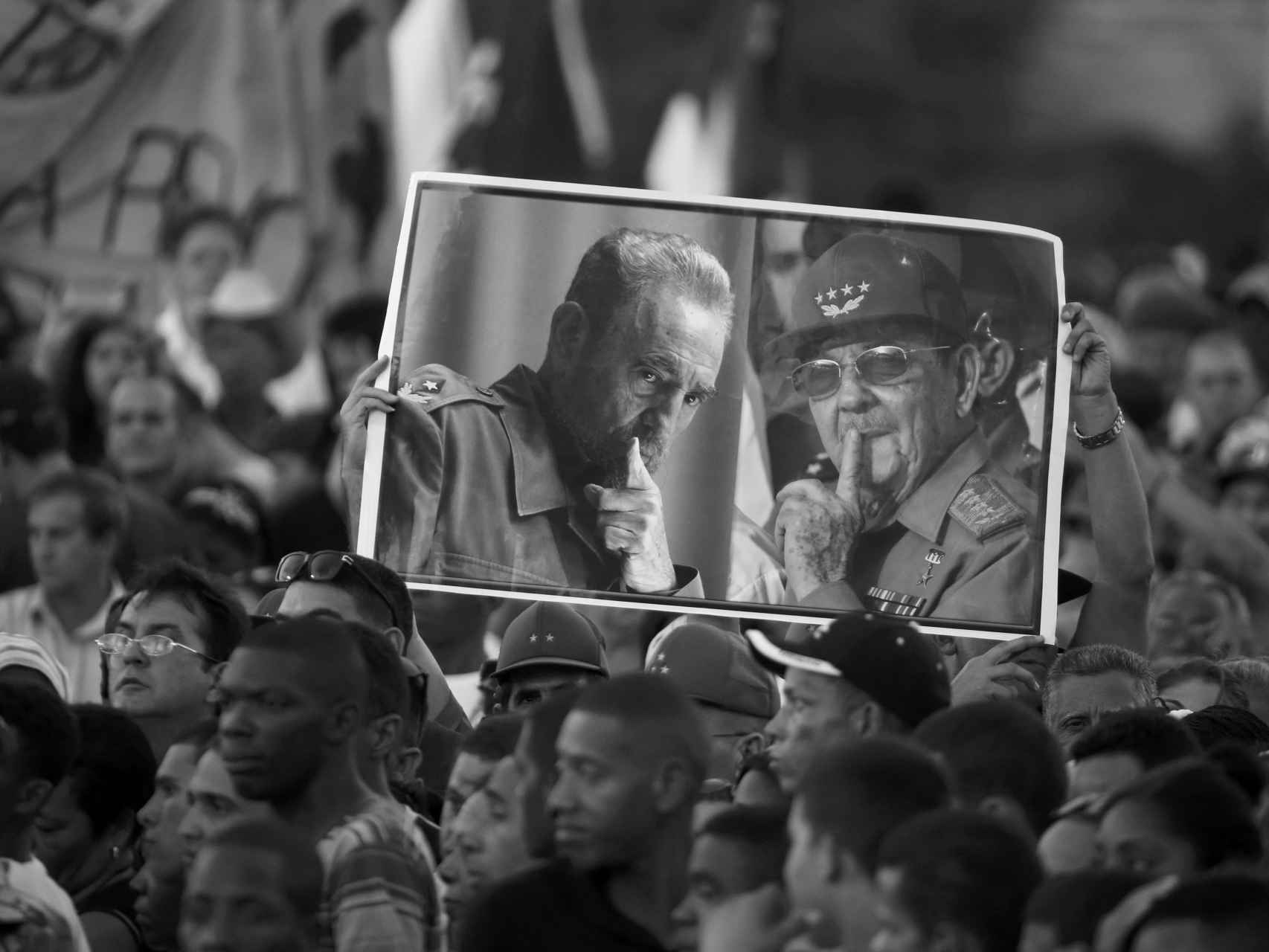 Tributo en La Habana a los hermanos Castro por el fallecimiento de Fidel.
