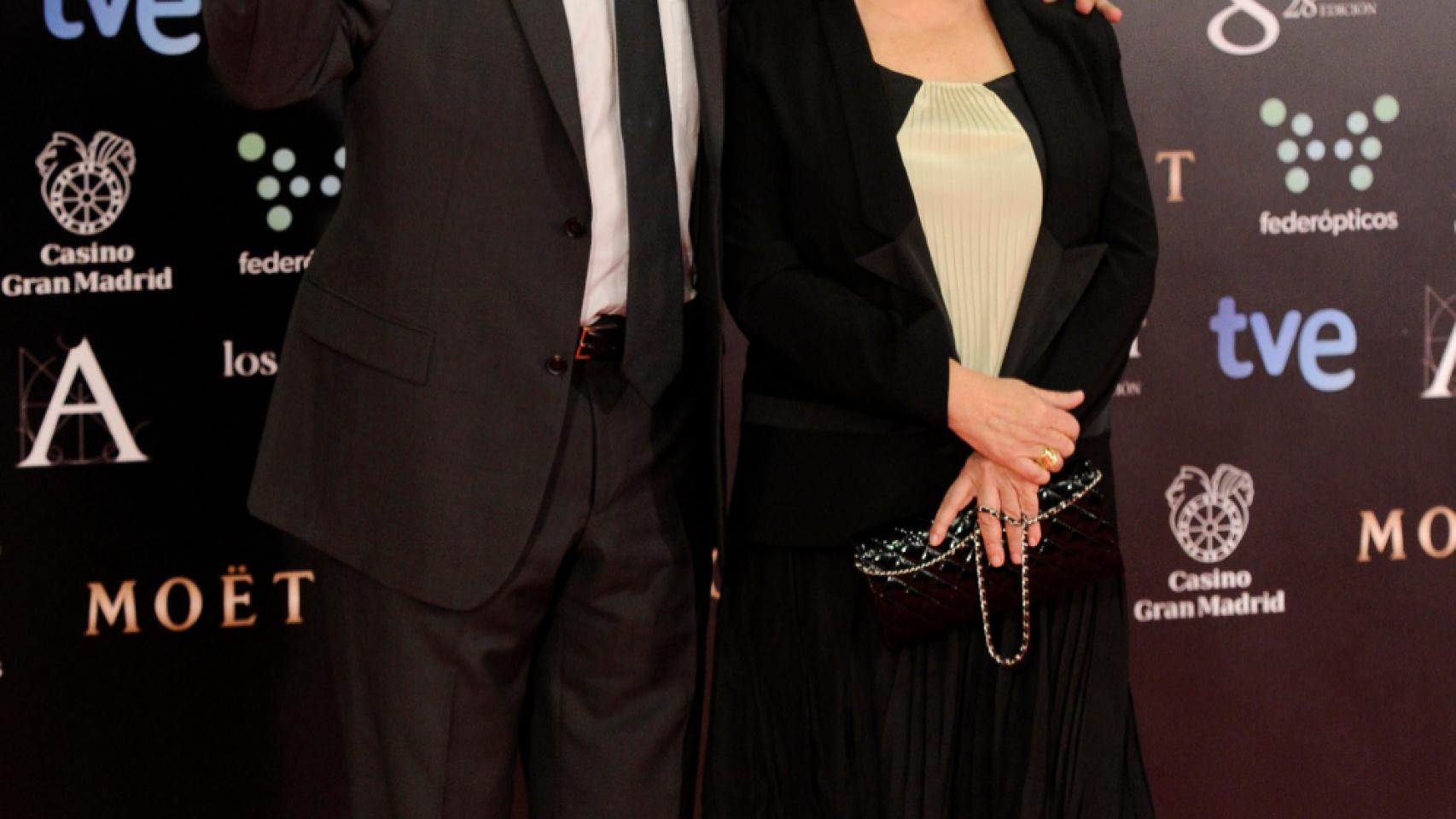 Fernando Trueba y Cristina Huete en una gala de los Goya.