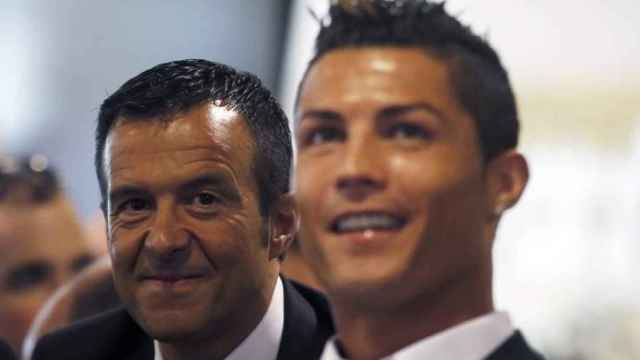 Jorge Mendes junto a Cristiano Ronaldo.