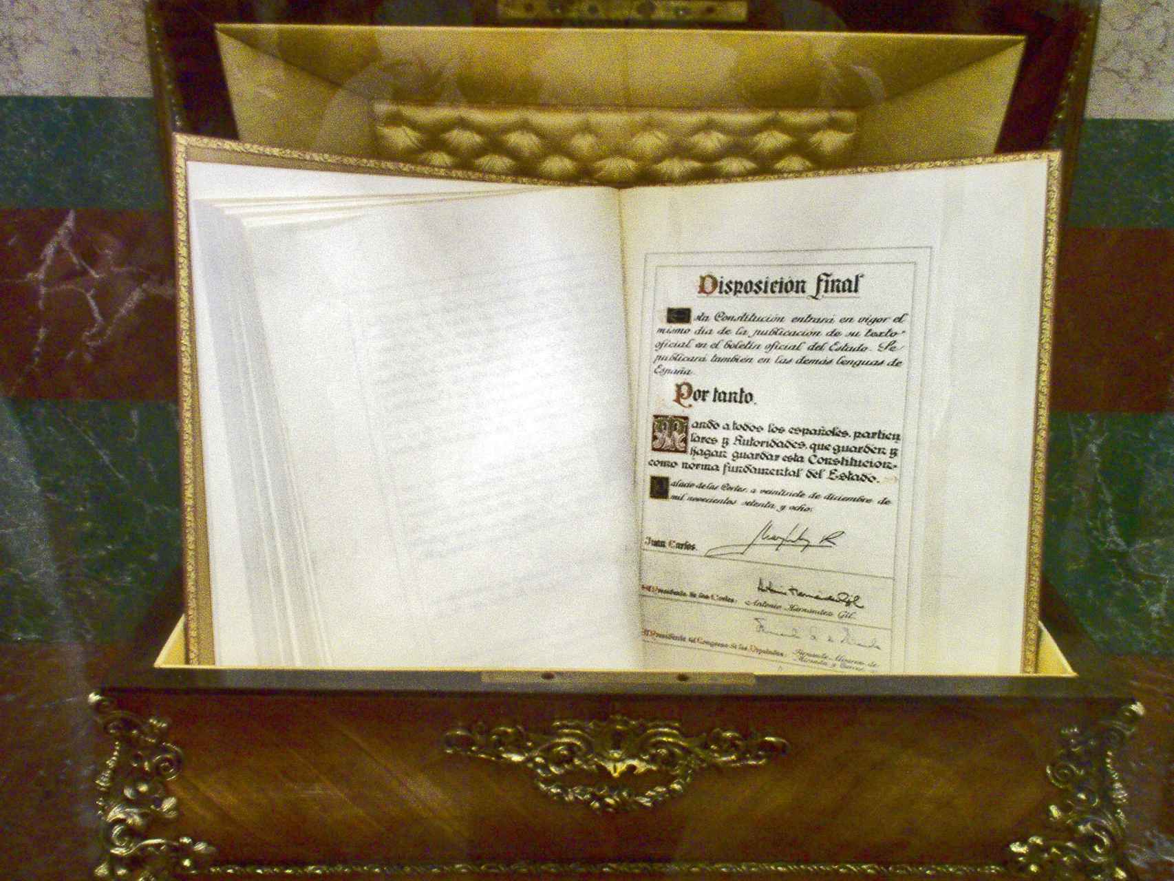 Constitucion espanola 1978.
