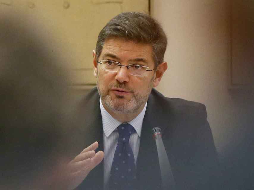 El ministro de Justicia, Rafael Catalá, en una comparecencia en el Congreso.