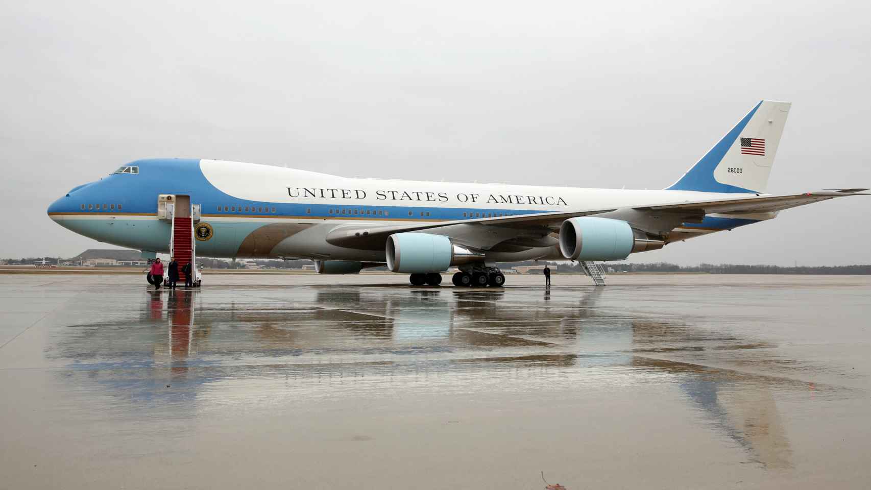 AIr Force One at Joint Base Andrews in Washington