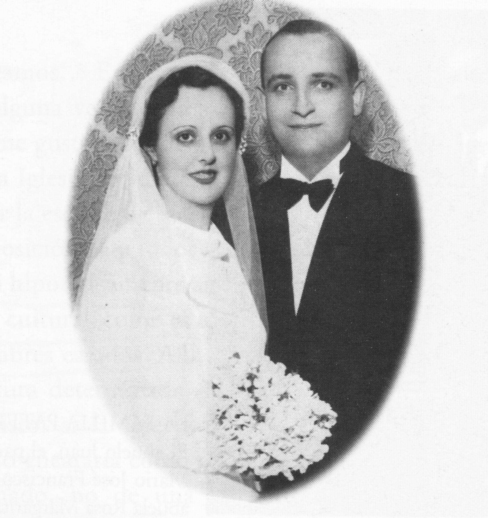 Los padres del papa Francisco, Regina y Mario, en una imagen de 1935.
