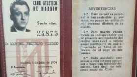 Carnet de socio del abuelo del autor, de la época del Metropolitano.