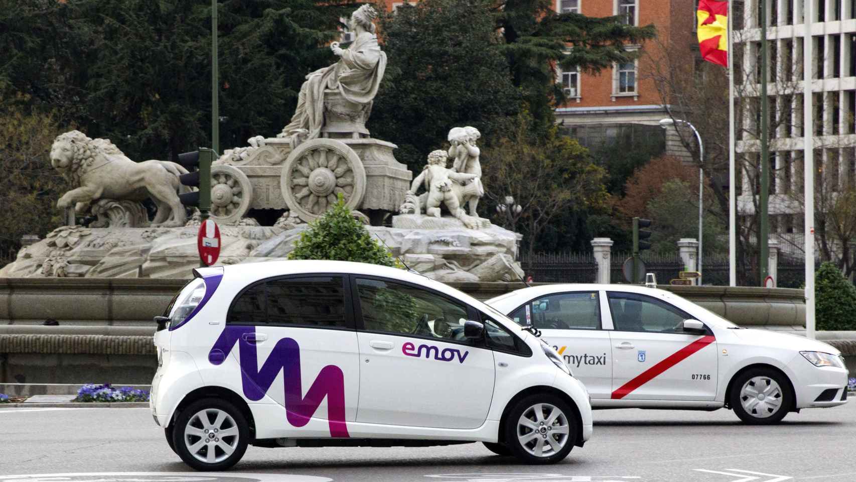 Un coche de emov, en Madrid, en una imagen de archivo.