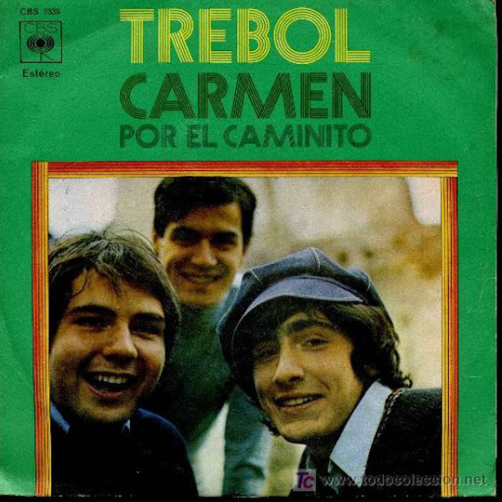 La melodía Carmen fue número uno en las listas de éxitos musicales. Álvaro Bustos, con gorra, era cantante del grupo Trébol.