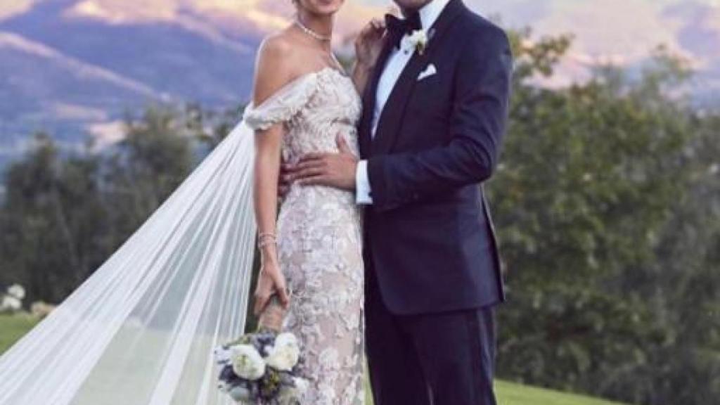 Gabriela Palatchi se casó con un vestido de la marca que es heredera, Pronovias.