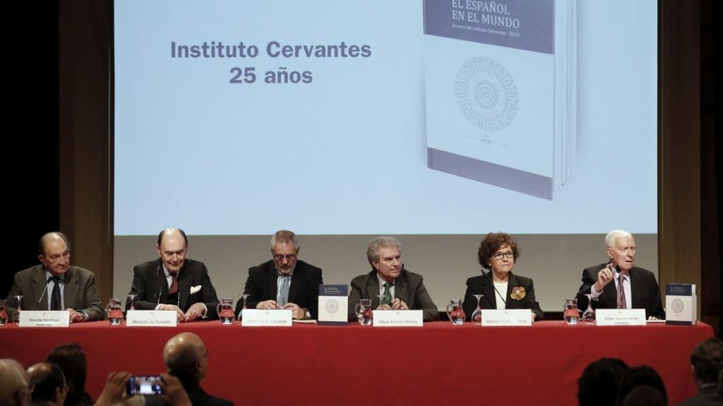 Durante la presentación de El español en el mundo.