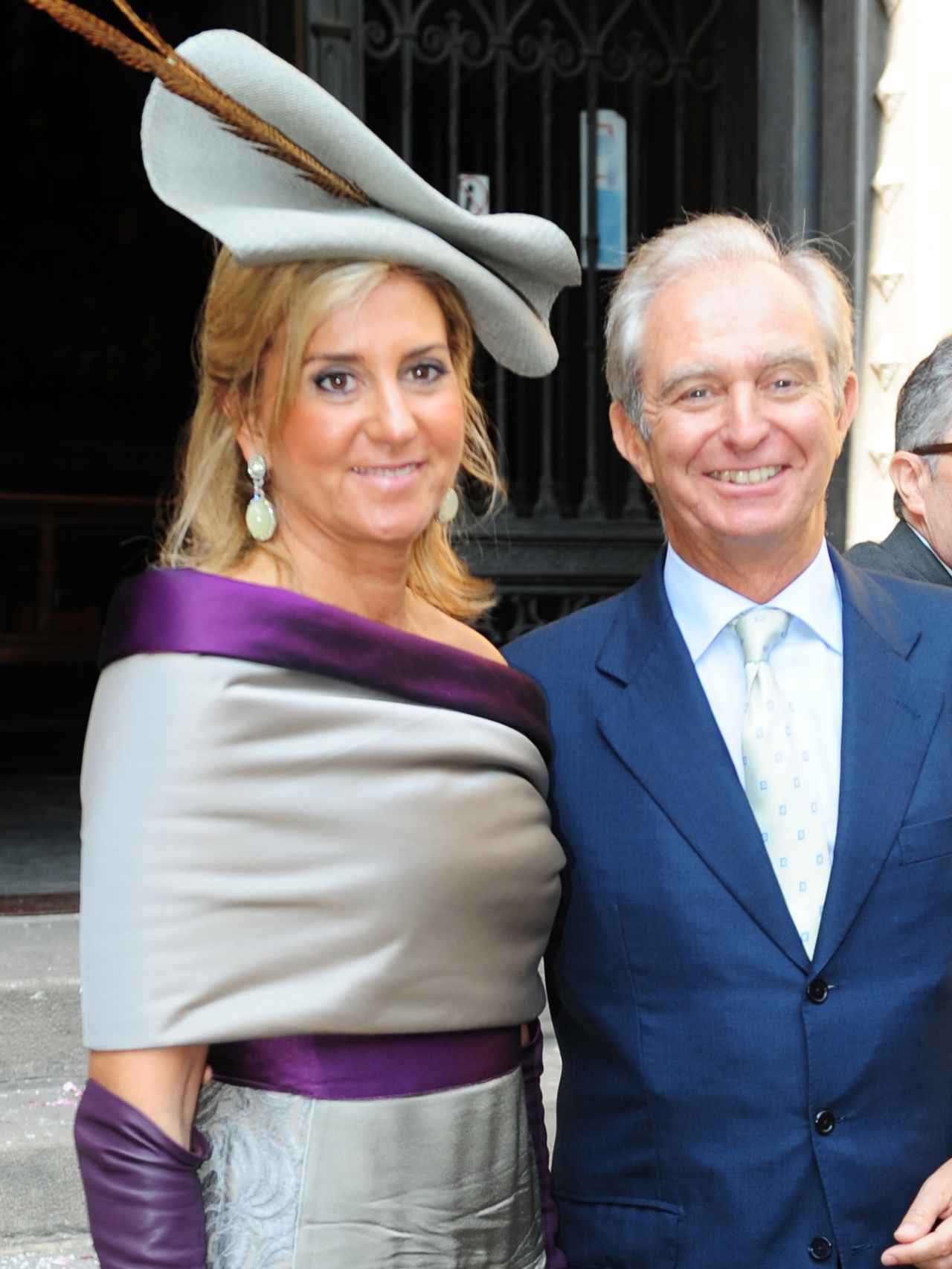 Susana Gallardo y Alberto Palatchi en la boda del hijo de Isidre Fainé