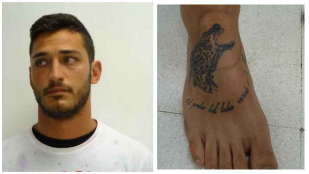 El militar de la UME Alfonso Jesús Cabezuelo Entrena tiene tatuado en el pie la frase El poder del lobo reside en la manada.