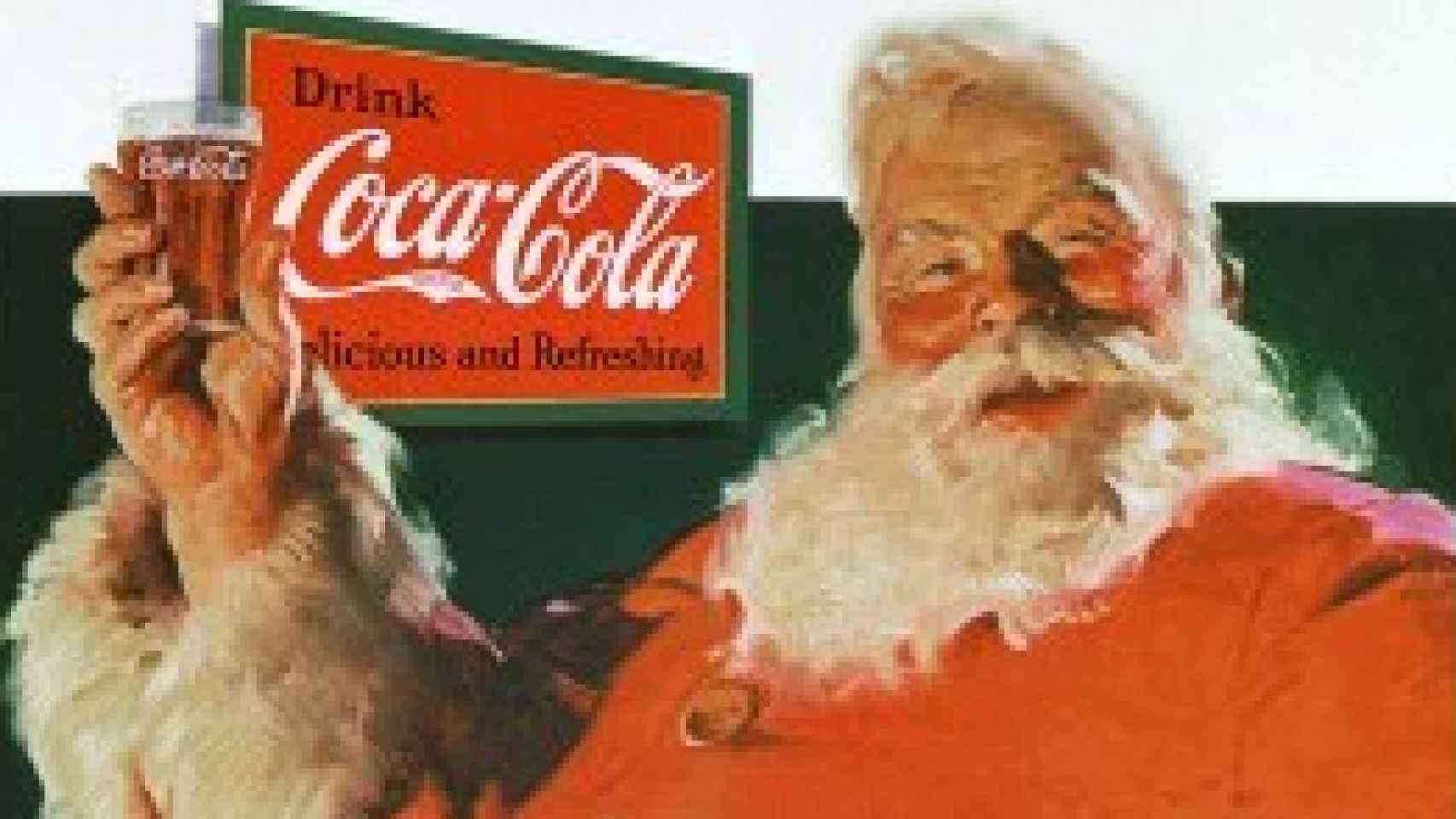 Anuncio navideño de Coca Cola con Santa Claus en 1931.