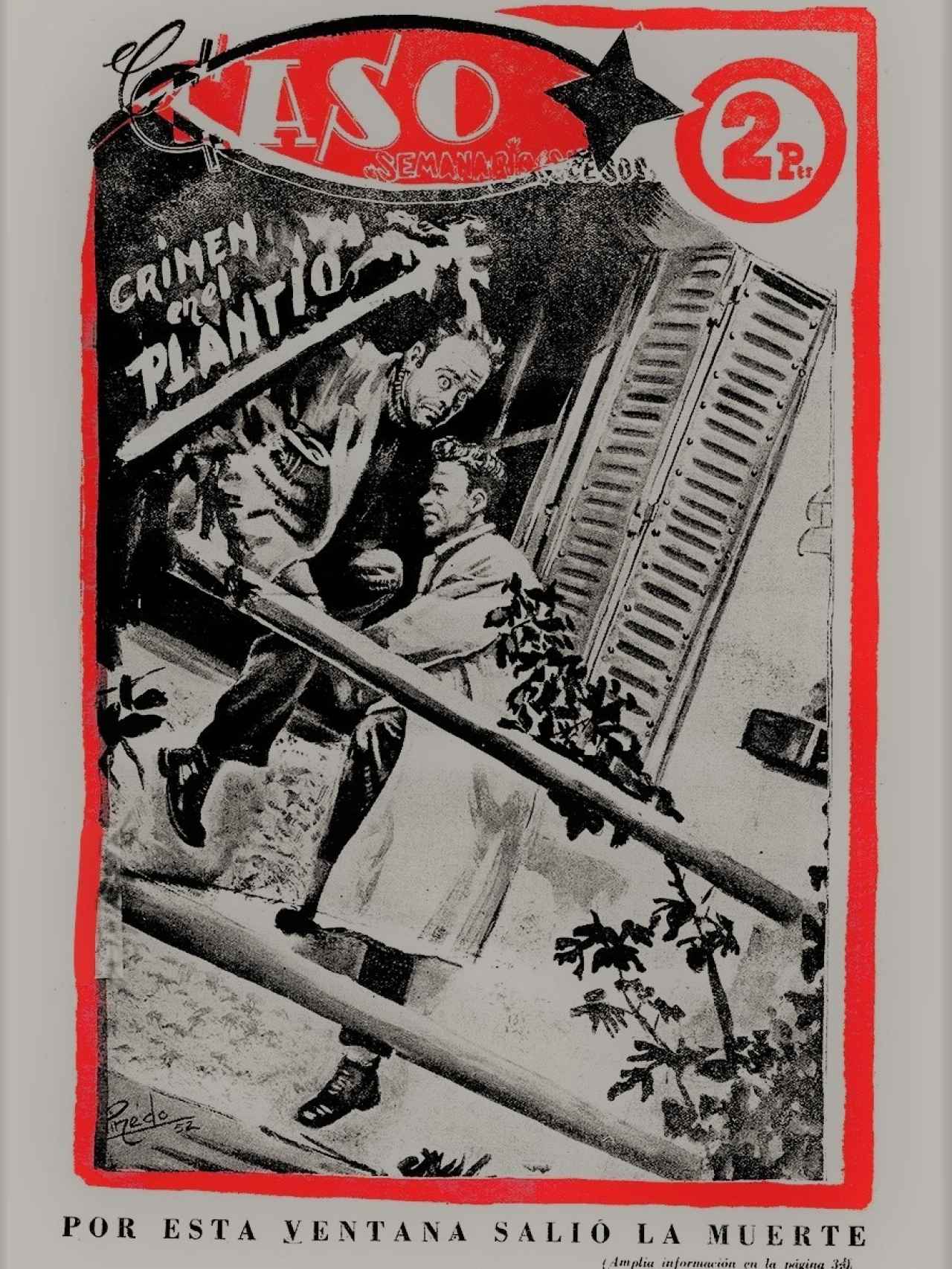 El Caso salió a la calle el 11 de mayo de 1952. En portada dos jornaleros huyendo tras haber matado a  la mujer para la que trabajaban.