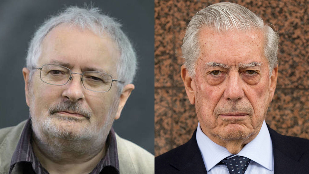 Terry Eagleton y Mario Vargas Llosa.