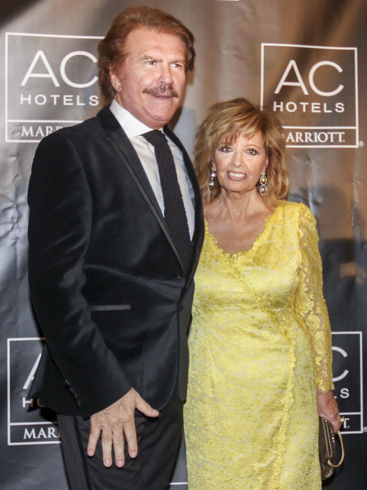 Bigote Arrocet y María Teresa Campos en un evento