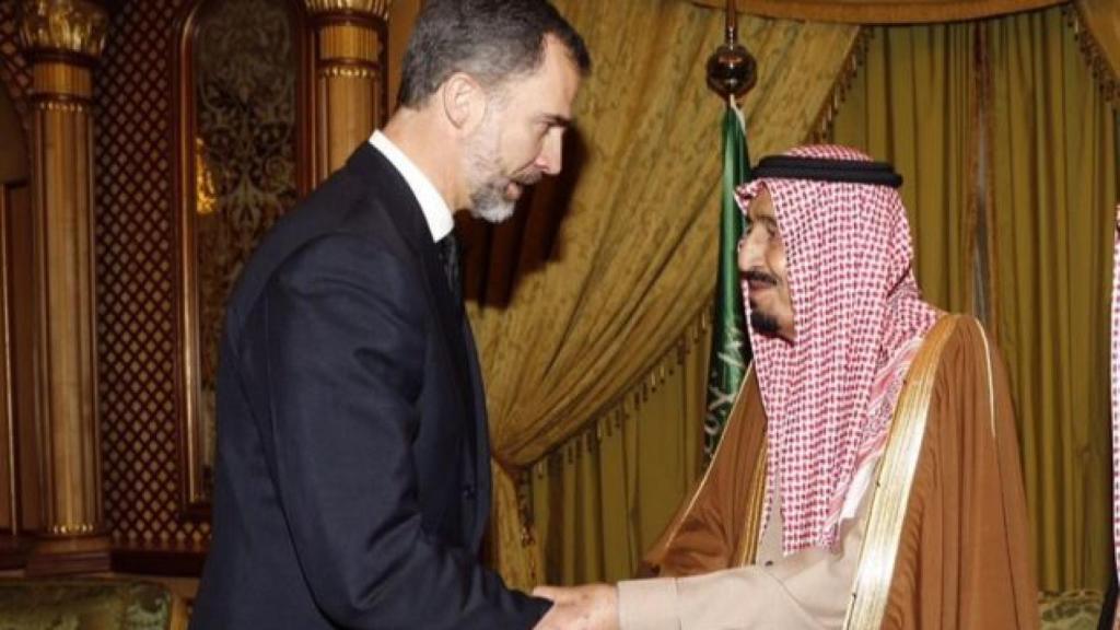 Felipe VI con el rey Salman