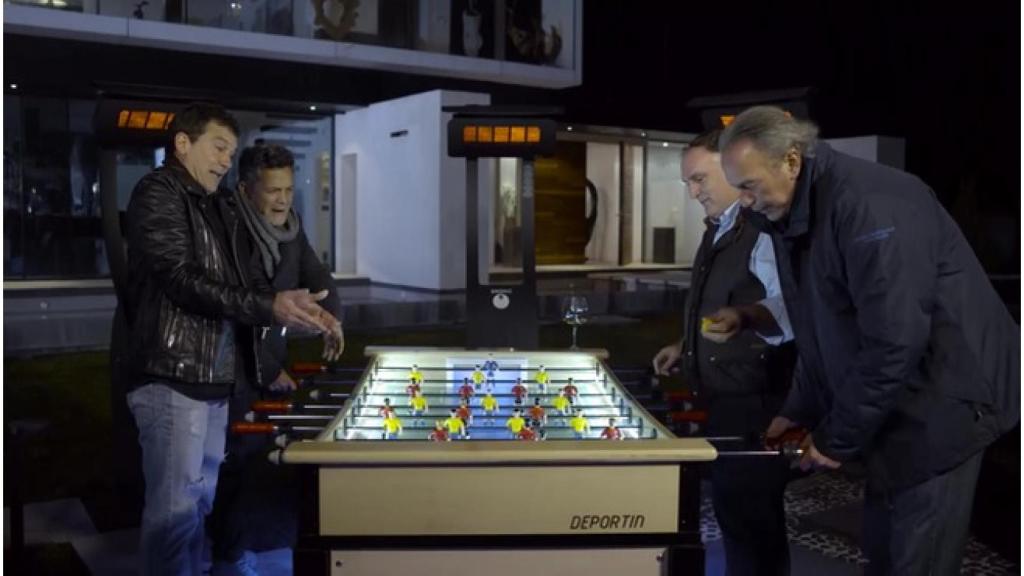 El futbolín de Bertín.