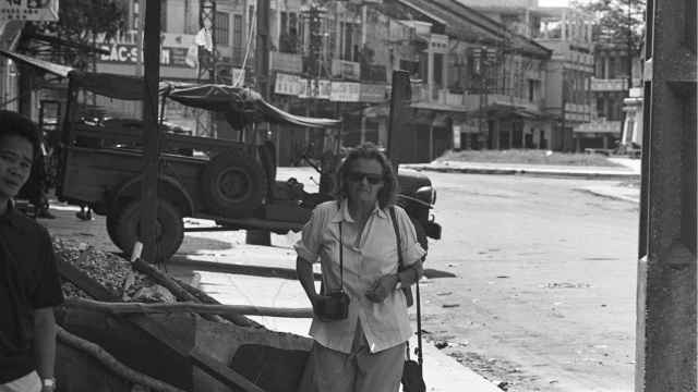 Clare Hollingworth en una imagen de 1968 en Vietnam