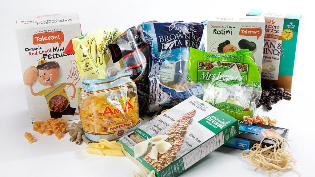 Una variedad de productos sin gluten.