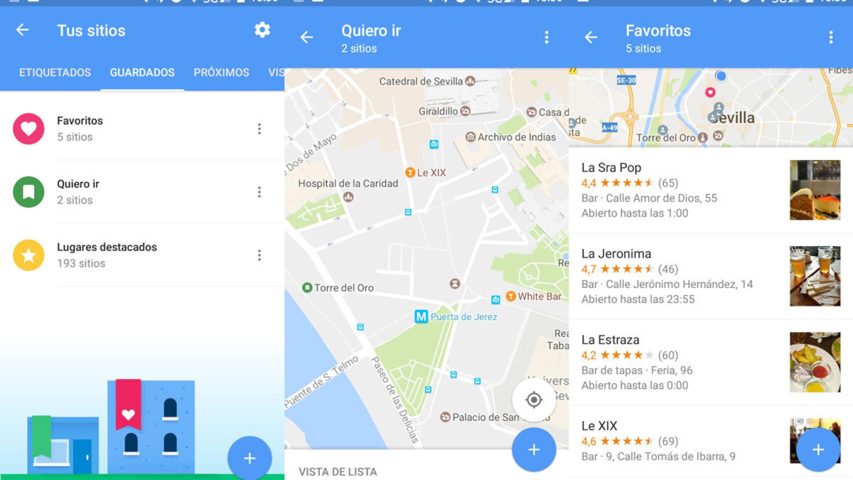 Listas en Google Maps, el mejor sitio para guardar tus lugares favoritos