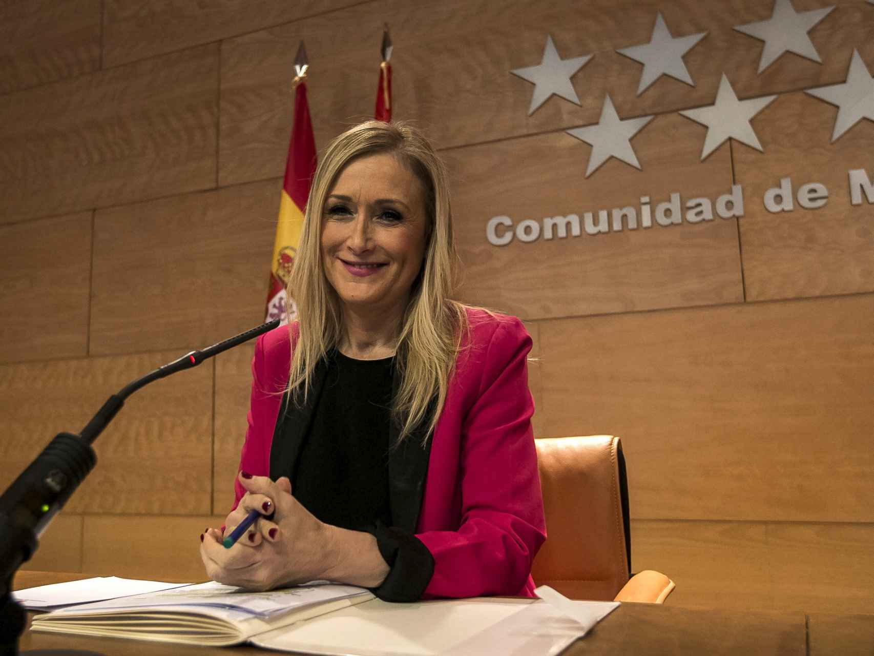 La presidenta de la gestora del PP de Madrid, Cristina Cifuentes.