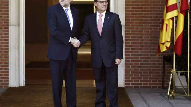 Mariano Rajoy y Artur Mas durante una reunión en Moncloa