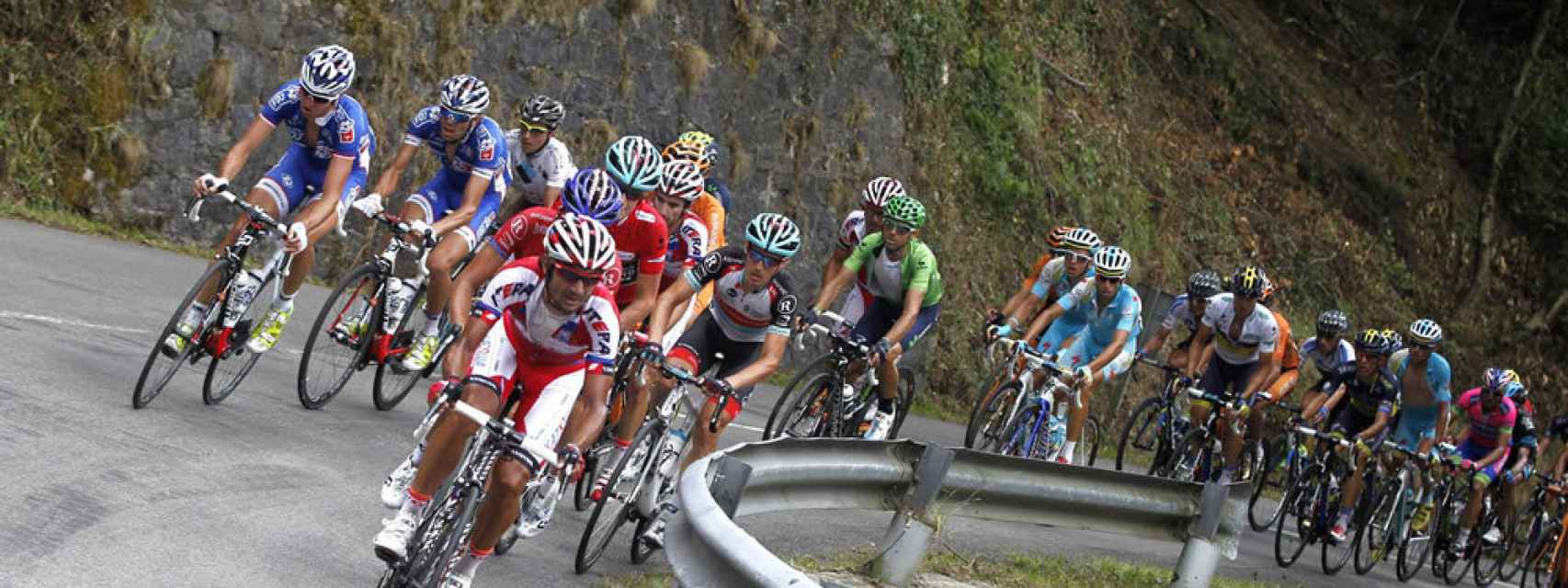 El Angliru durante una edición anterior de La Vuelta.