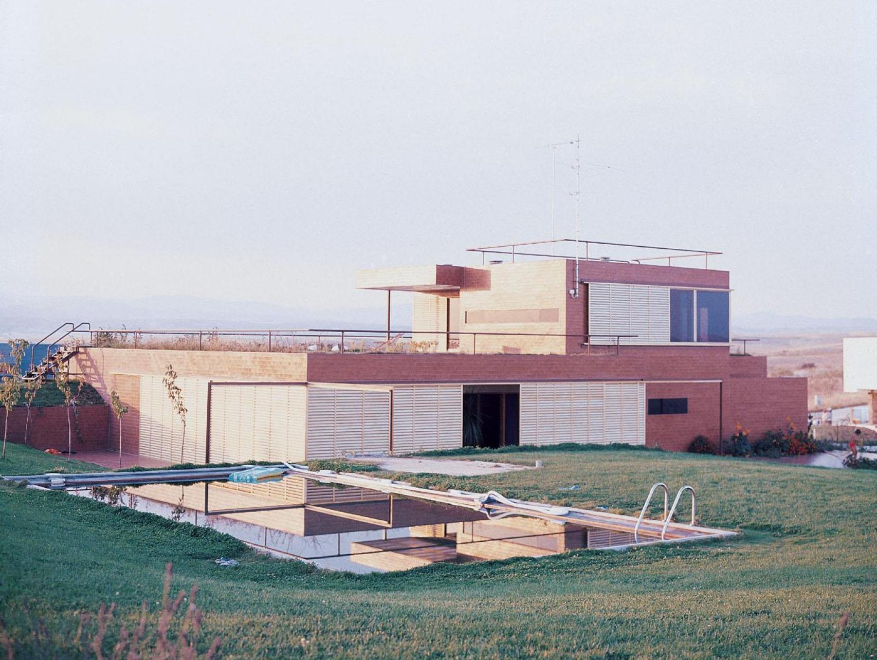 La casa Guzmán en una foto de 1972.