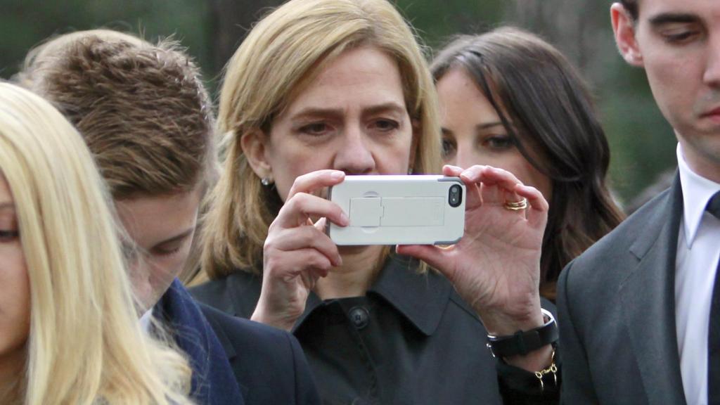 La infanta Cristina, en una de sus últimas apariciones oficiales