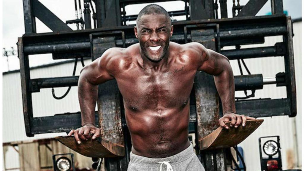 El actor británico durante uno de sus entrenamientos.