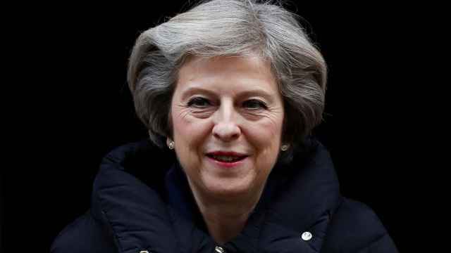 Theresa May abandona el número 10 de Downing Street en una imagen de archivo.