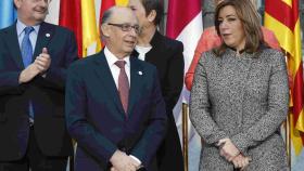 Montoro y Díaz, durante la última Conferencia de Presidentes Autonómicos.